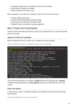 How to Upgrade Linux Mint From 21 to 22.pdf