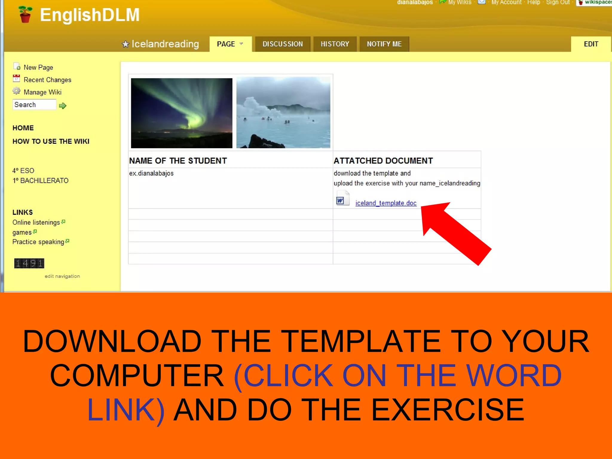 DOWNLOAD THE TEMPLATE TO YOUR COMPUTER  (CLICK ON THE WORD LINK)  AND DO THE EXERCISE 
