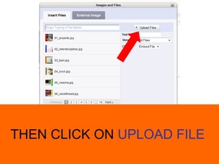 THEN CLICK ON UPLOAD FILE