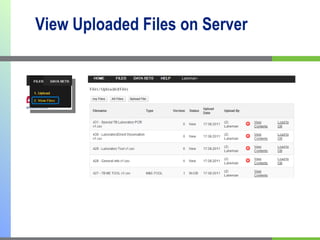 View Uploaded Files on Server 