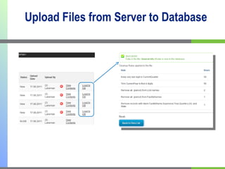 Upload Files from Server to Database 