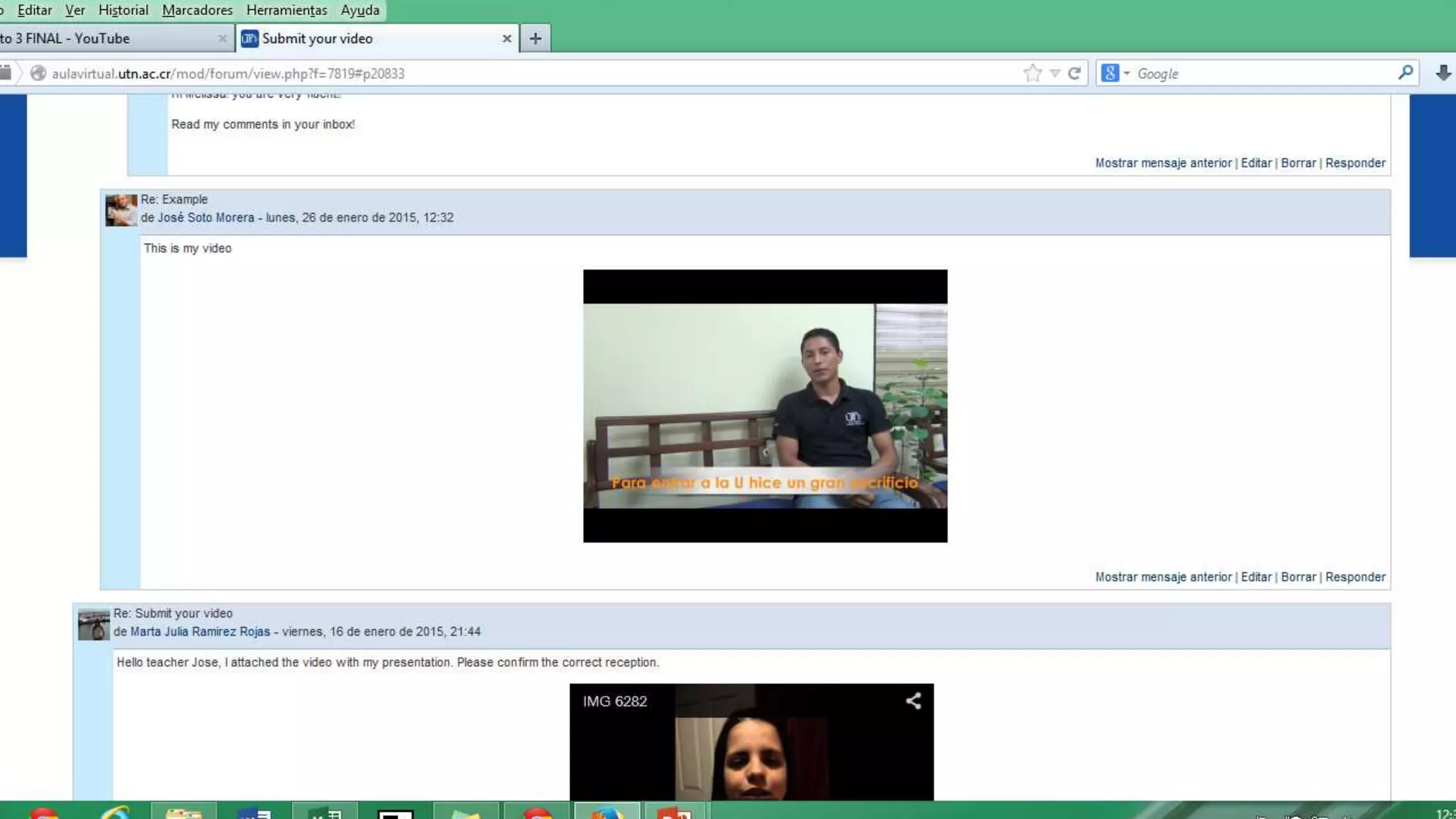 How to Upload a Video on Youtube and Share The Link on Aula Virtual Moodle