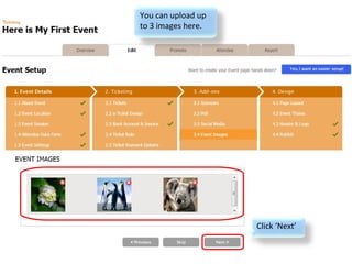 You can upload up  to 3 images here. Click ‘Next’ 