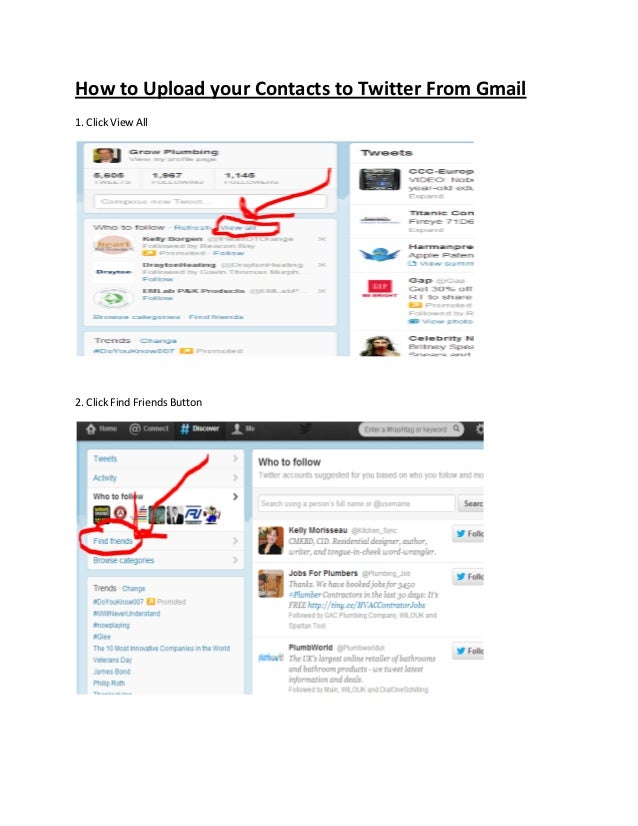 How to Upload your Contacts to Twitter from Gmail From Gregg Towsley