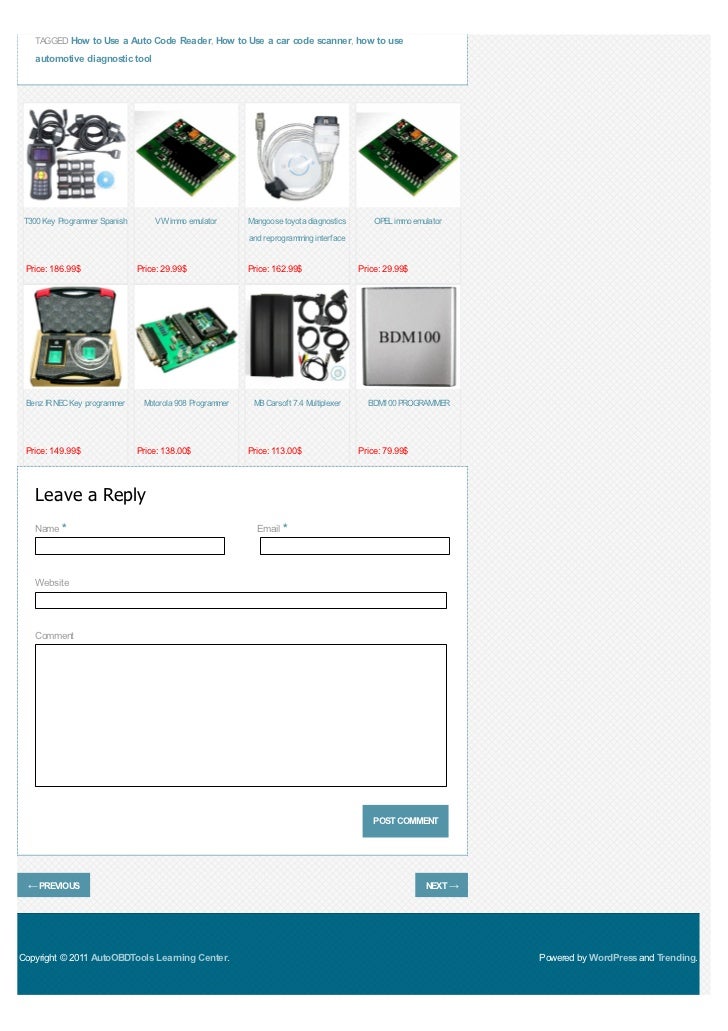 How to use a auto car code reader
