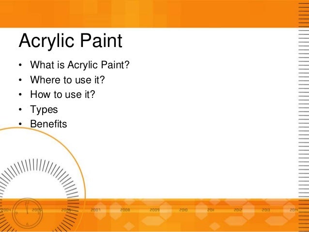 acrylic paint