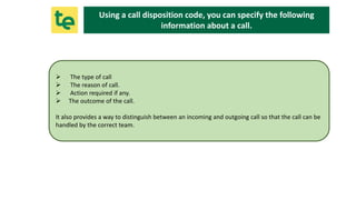 How to use activity code in your call center | PPTX