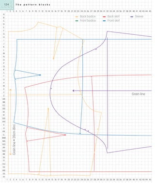 124
1

T h e
2

3 4

5 6

p a t t e r n
7

A
B
C
D

b l o c k s

8 9 10 11 12 13 14 15 16 17 18 19 20 21 22 23 24 25 26 27 28 29 30 31 32 33 34 35 36 37 38 39 40 41 42 43 44 45

-

Back bodice
Front bodice

-

Back skirt
Front skirt

-

Sleeve

E
F
G
H
I
J
K
L
M
N
O
P
Q
R
S
T
U
V
W
X
Y

Grain line

Z
AA
BB
CC
DD
EE
FF
GG
HH

Grain line • 20cm (8in)

II
JJ
KK
LL
MM
NN
OO
PP
QQ
RR
SS
TT
UU
VV
WW
XX
YY
1

2

3 4

5 6

7

8 9 10 11 12 13 14 15 16 17 18 19 20 21 22 23 24 25 26 27 28 29 30 31 32 33 34 35 36 37 38 39 40 41 42 43 44 45

 