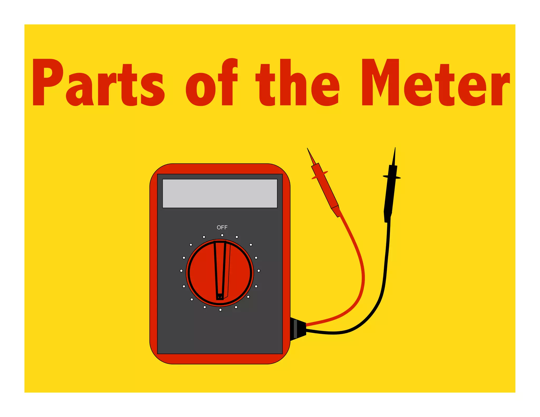 Parts of the Meter
      OFF
 