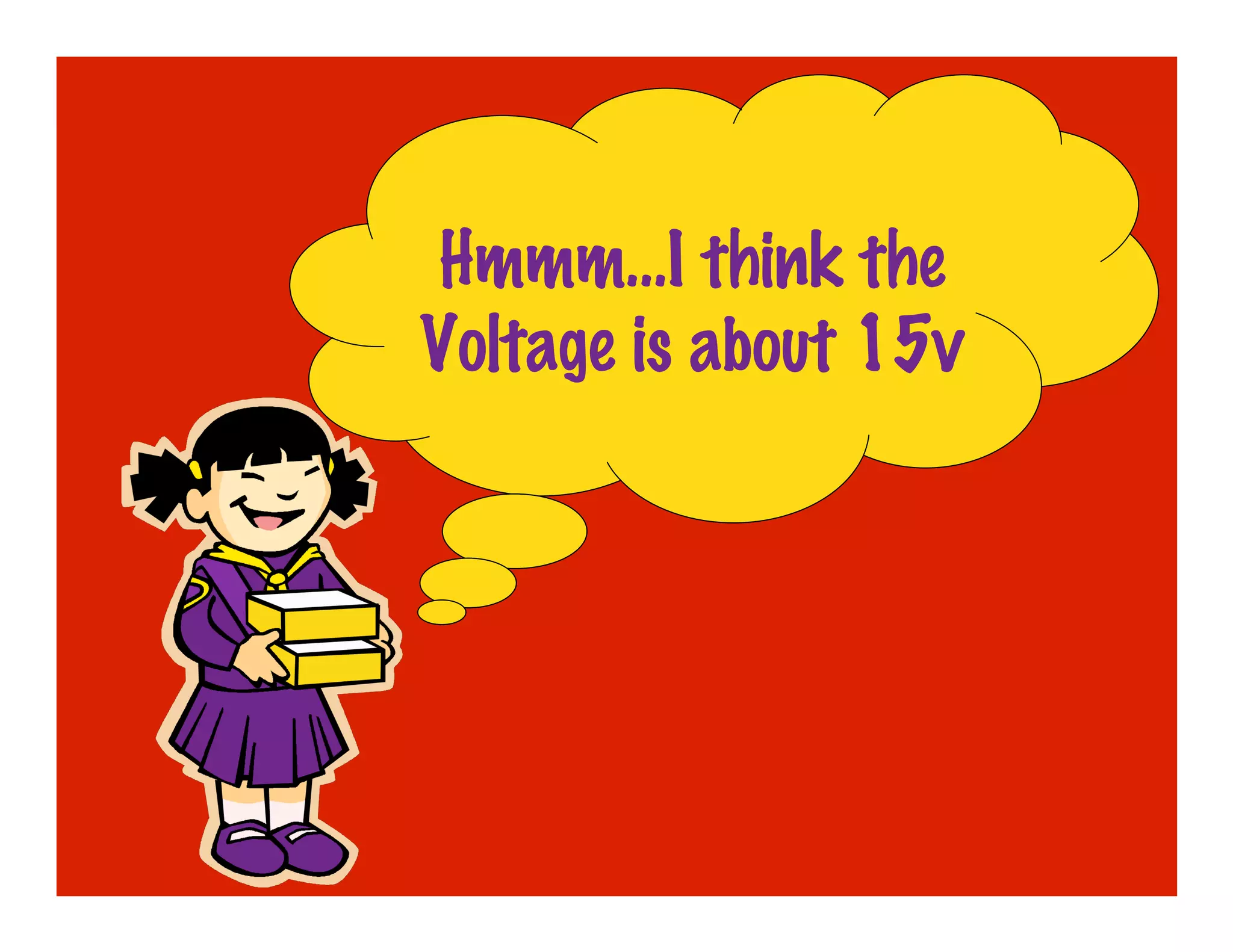 Hmmm…I think the
Voltage is about 15v
 