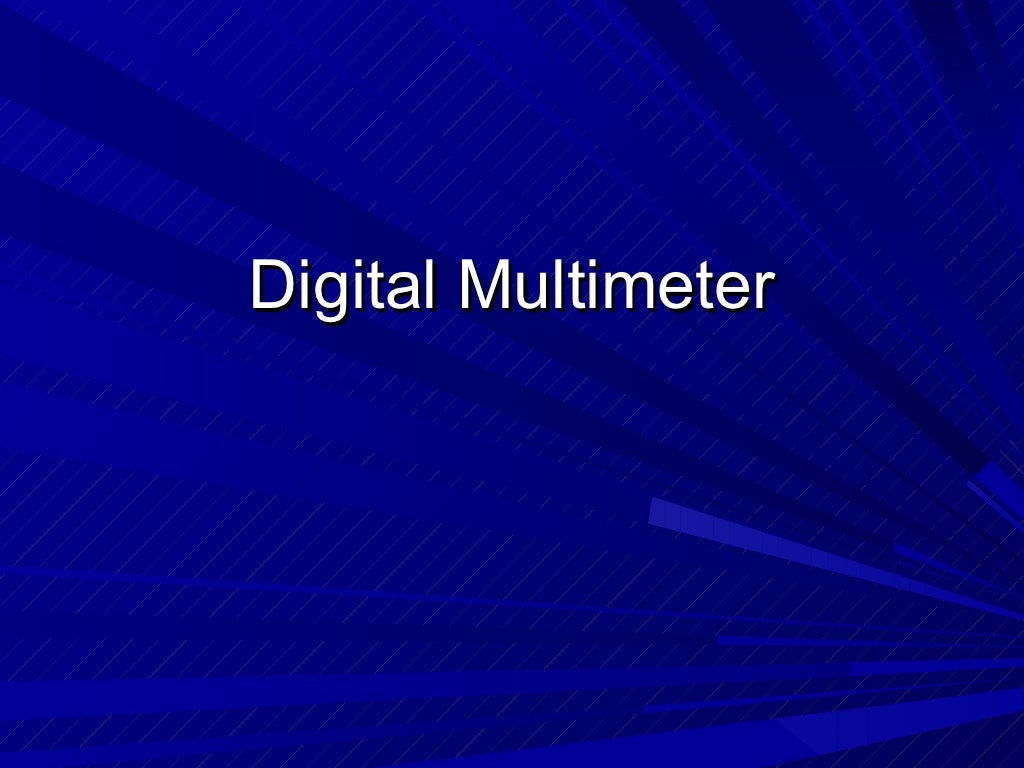 How to use a digital multimeter
