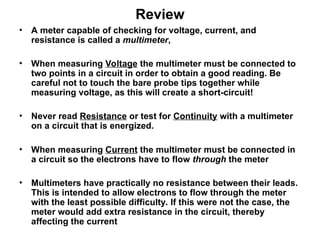 Comprehensive Guide to Using a Multimeter for Electrical Measurements | PPT