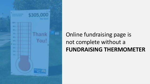 how to use a fundraising thermometer for online fundraising fundraising thermometer