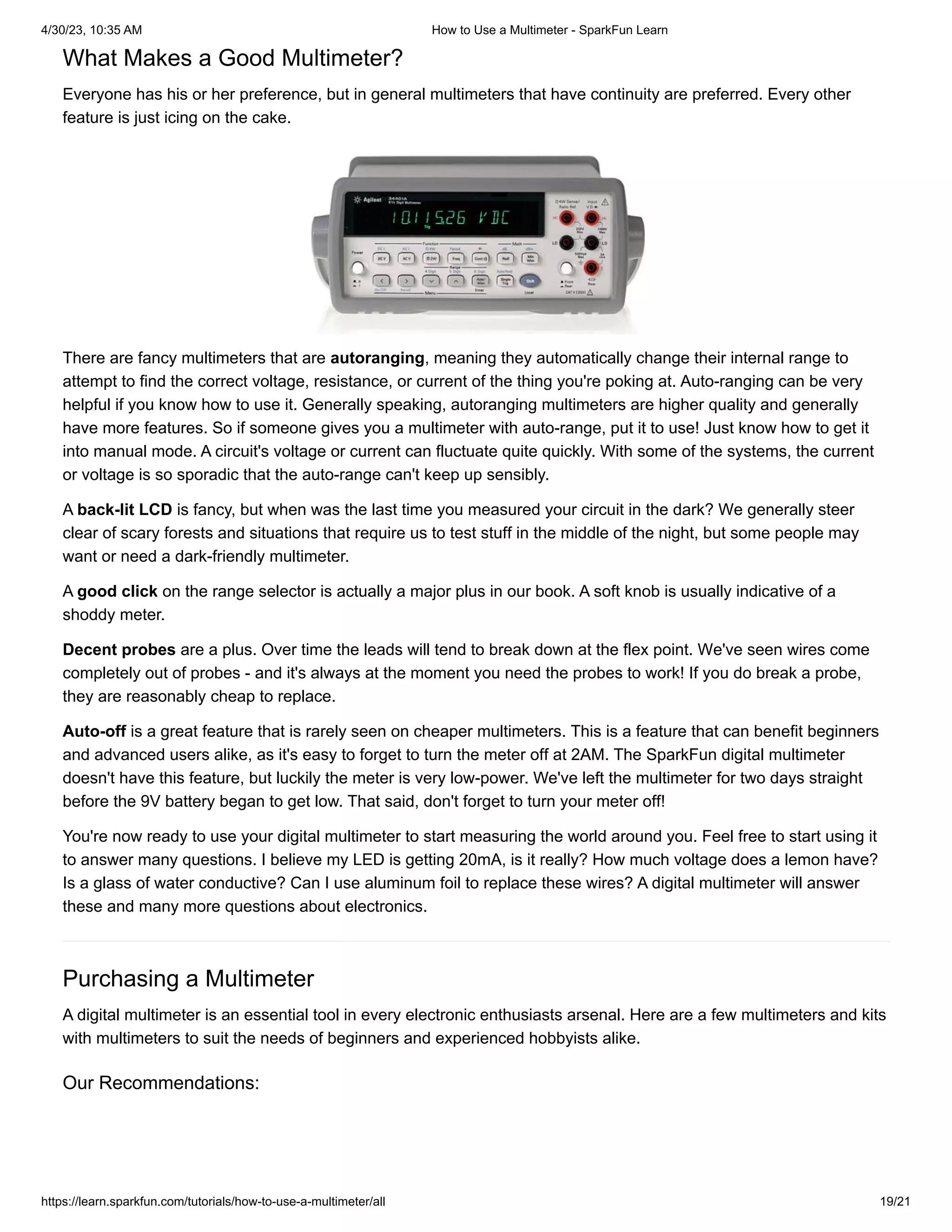 How to Use a Multimeter - SparkFun Learn.pdf