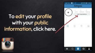 To edit your profile
with your public
information, click here.
 