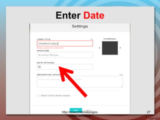 Enter Date
http://www.kristinetiongco-
rimpa.com/blog/
27
 