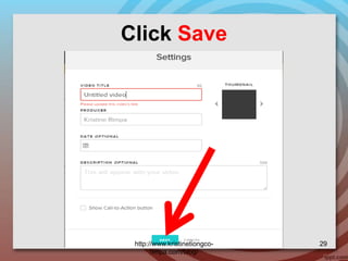 Click Save
http://www.kristinetiongco-
rimpa.com/blog/
29
 