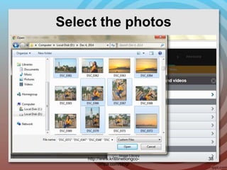 Select the photos
http://www.kristinetiongco-
rimpa.com/blog/
38
 