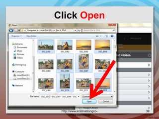 Click Open
http://www.kristinetiongco-
rimpa.com/blog/
39
 