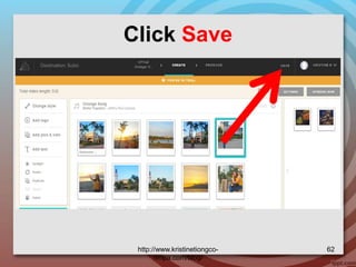 Click Save
http://www.kristinetiongco-
rimpa.com/blog/
62
 