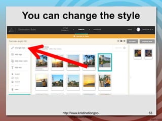 You can change the style
http://www.kristinetiongco-
rimpa.com/blog/
63
 