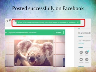 Posted successfully on
Facebook
 