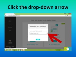 Click the drop-down arrow
 