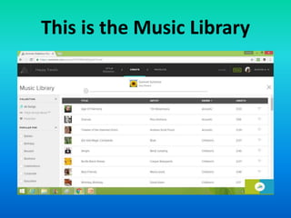 This is the Music Library
 