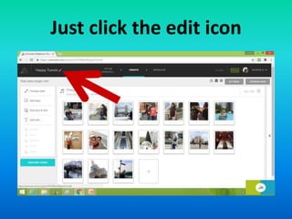 Just click the edit icon
 