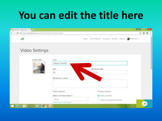 You can edit the title here
 