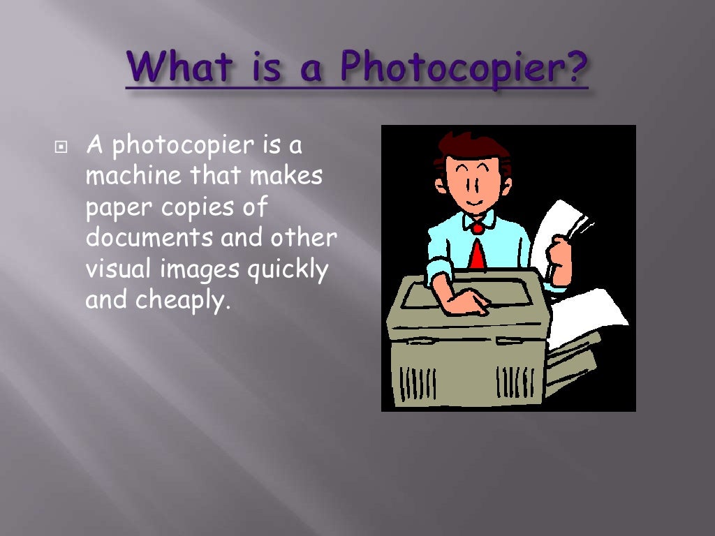How to use a photocopier