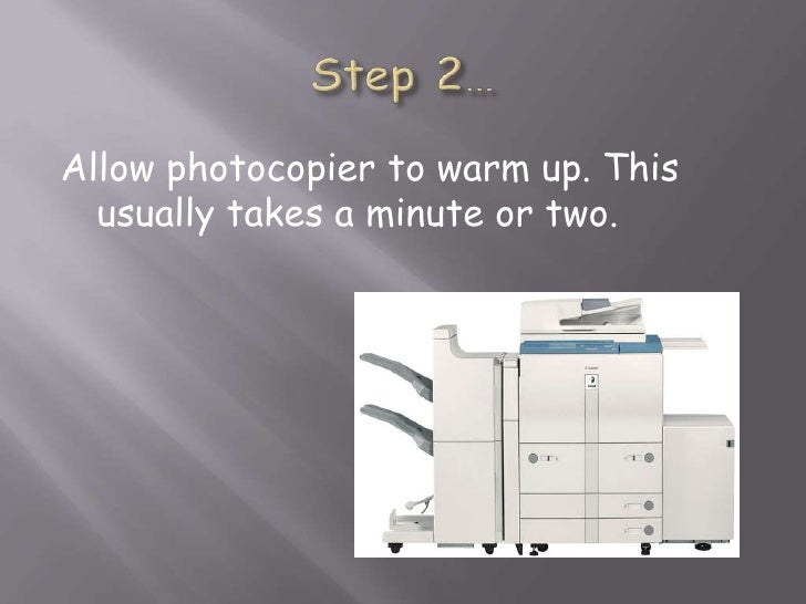 How to use a photocopier