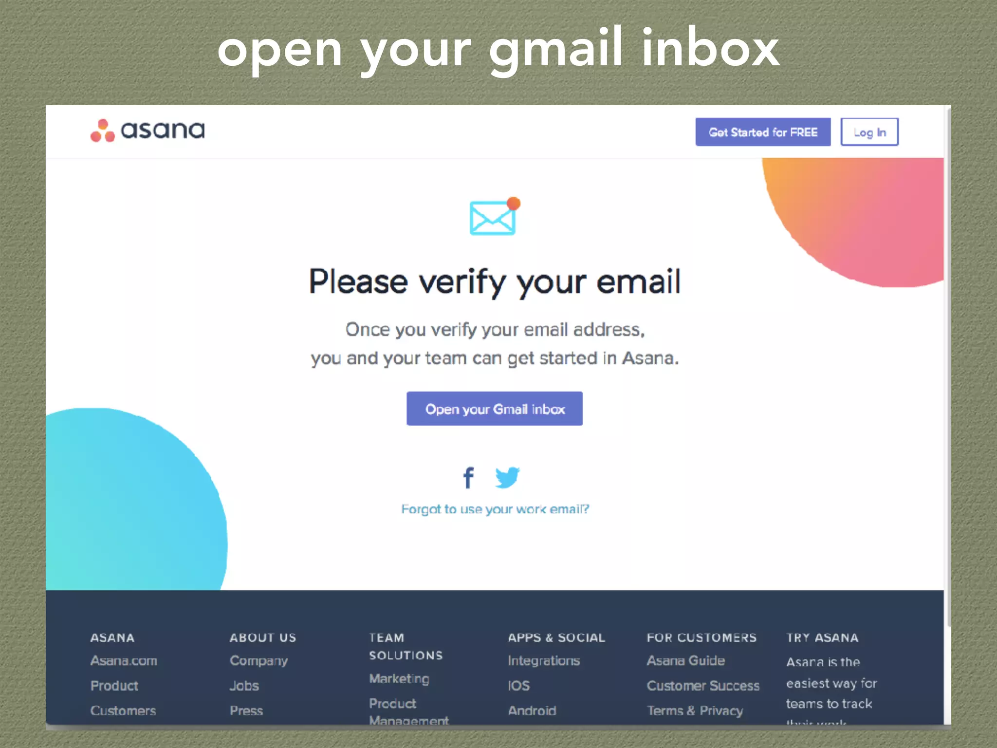 open your gmail inbox
 