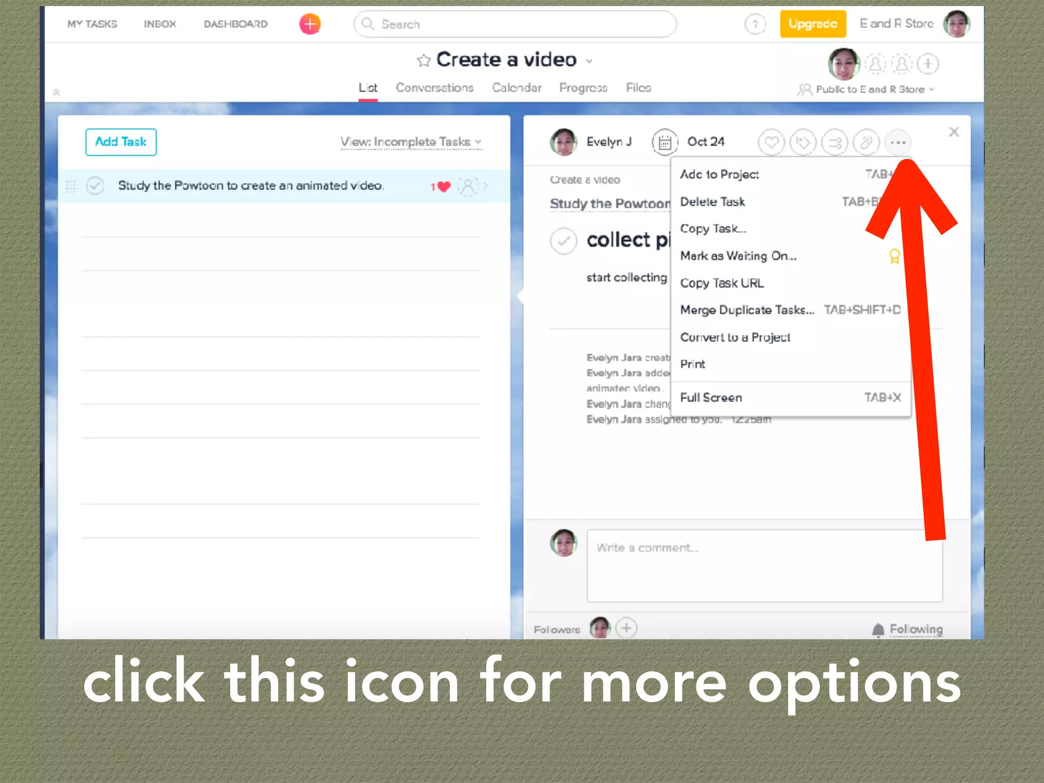 click this icon for more options
 