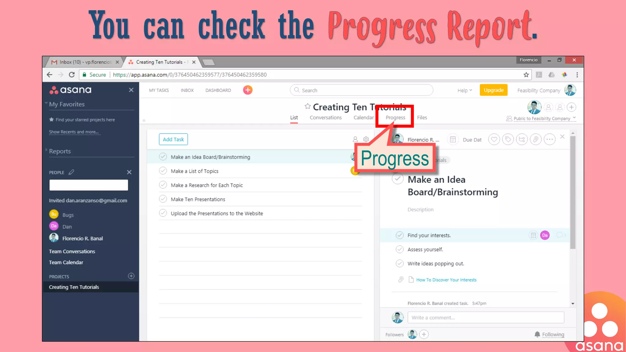 You can check the .
Progress
 