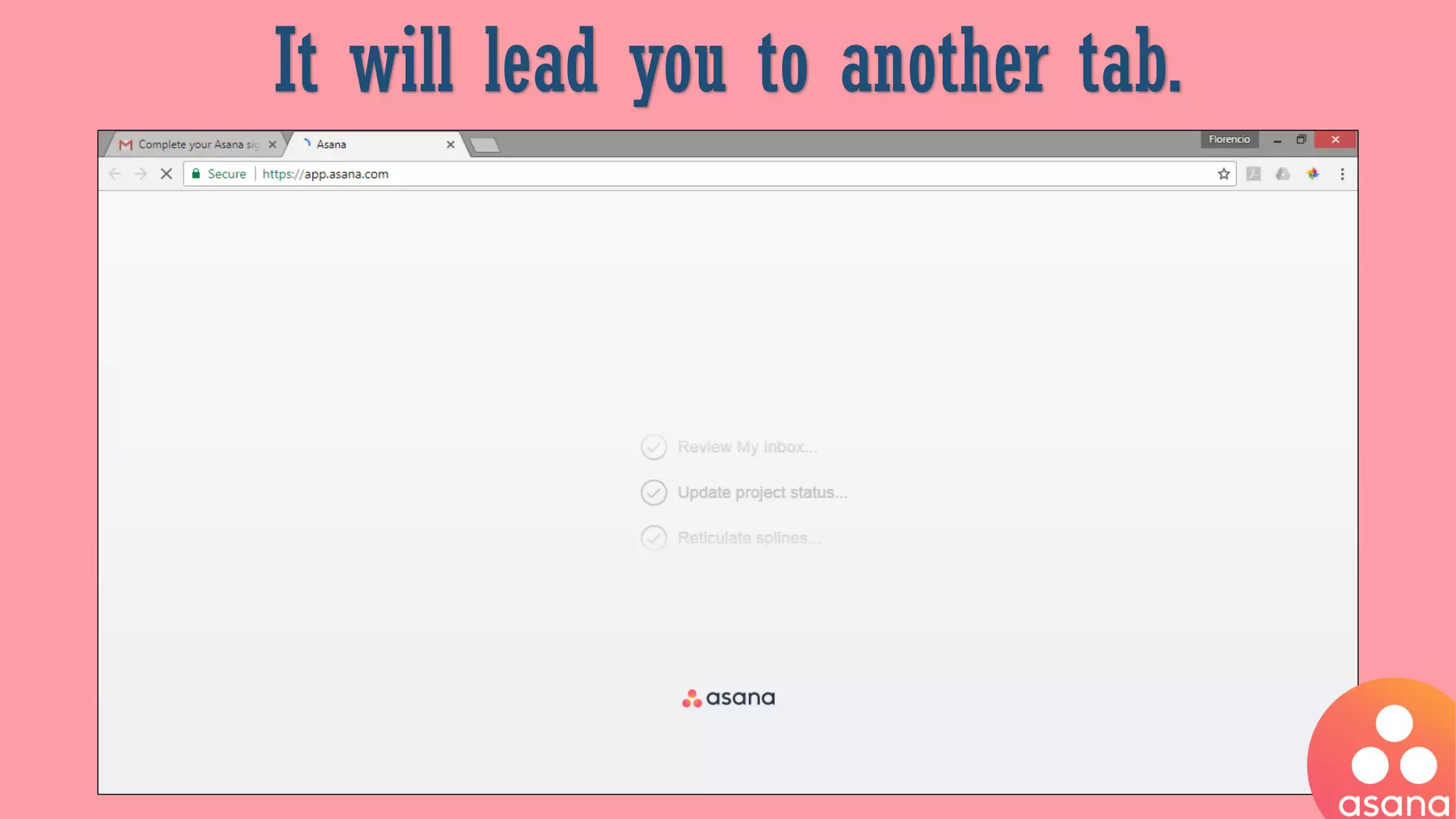 It will lead you to another tab.
 