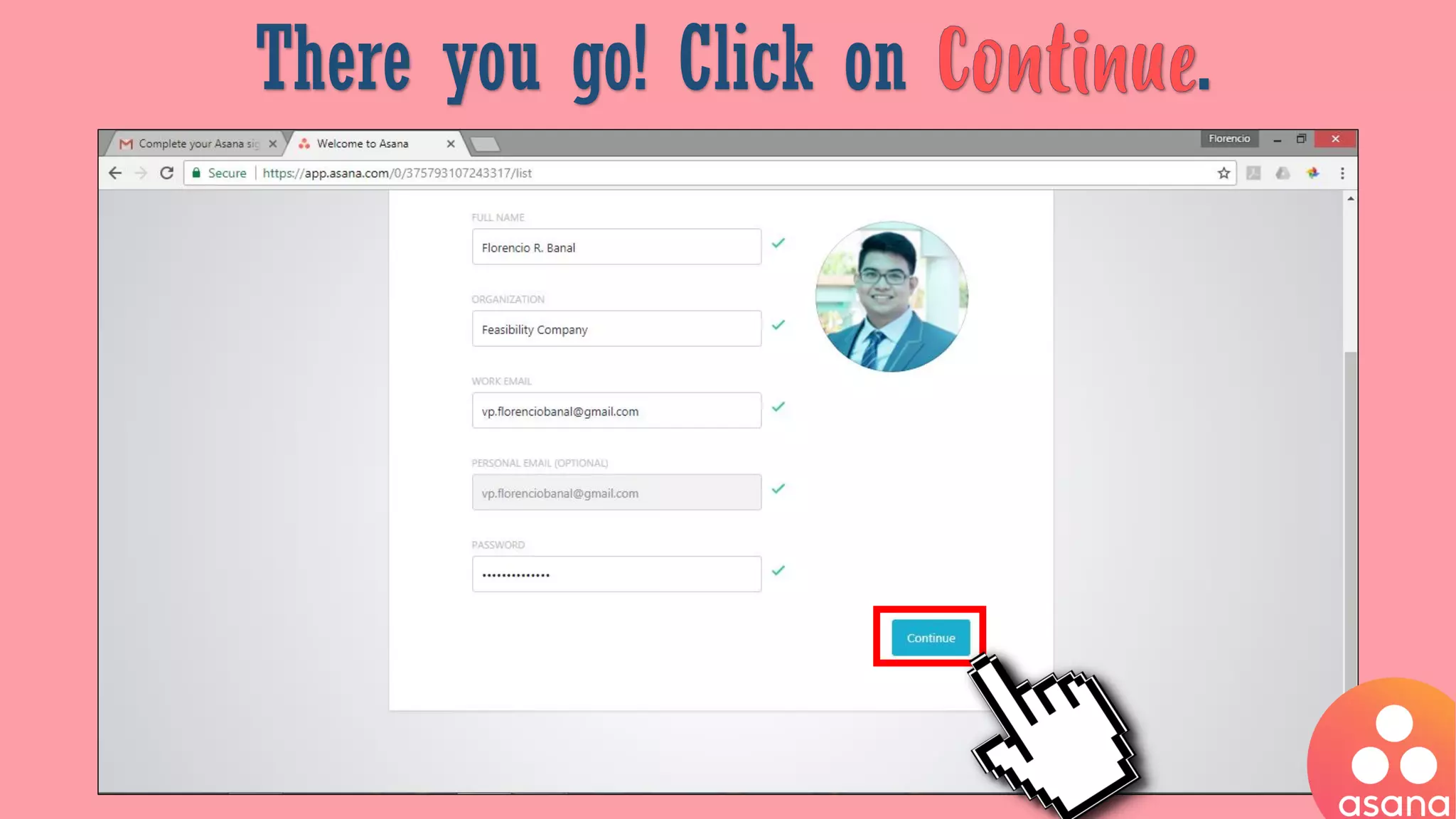 There you go! Click on .
 