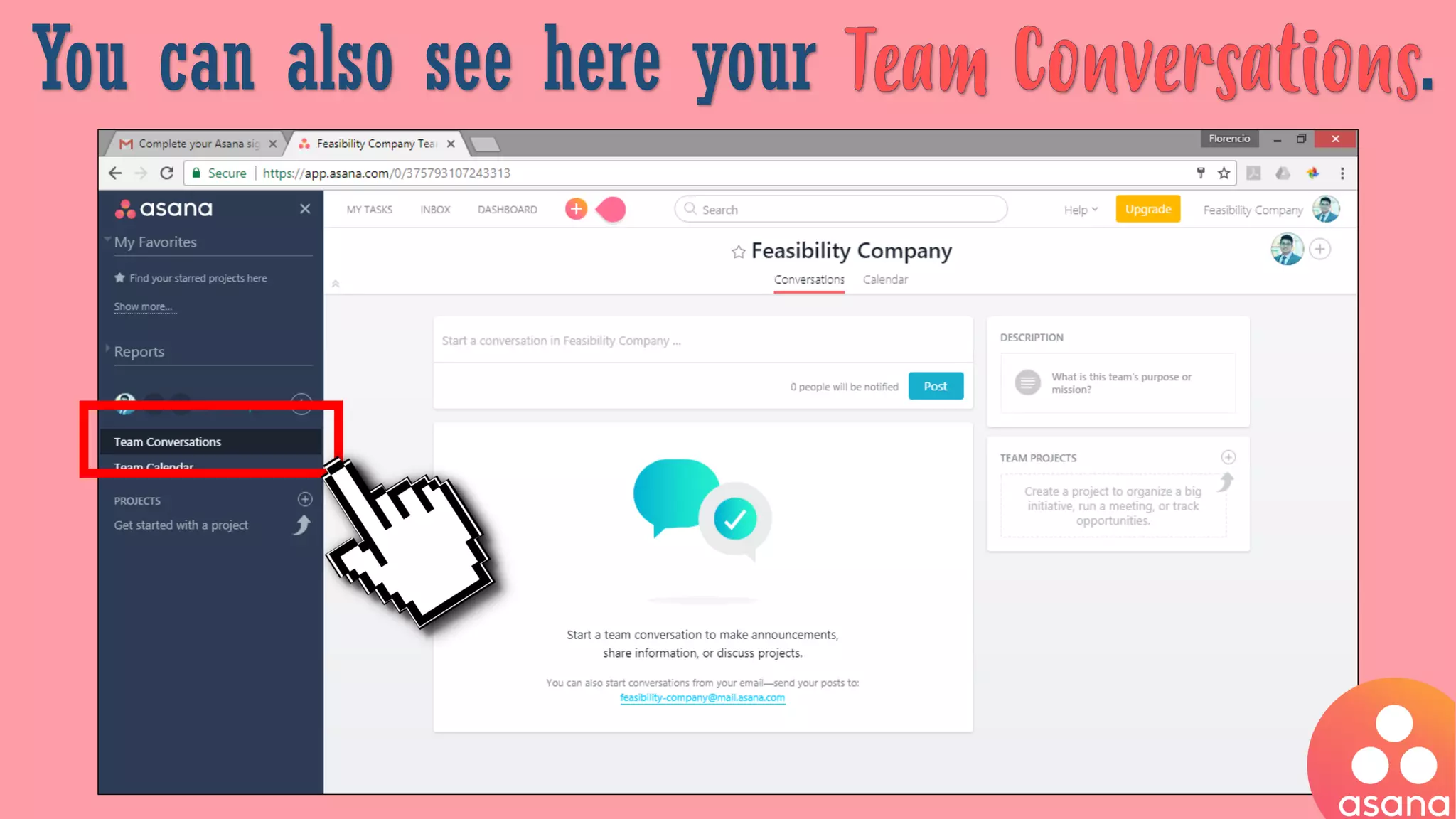 You can also see here your .
 