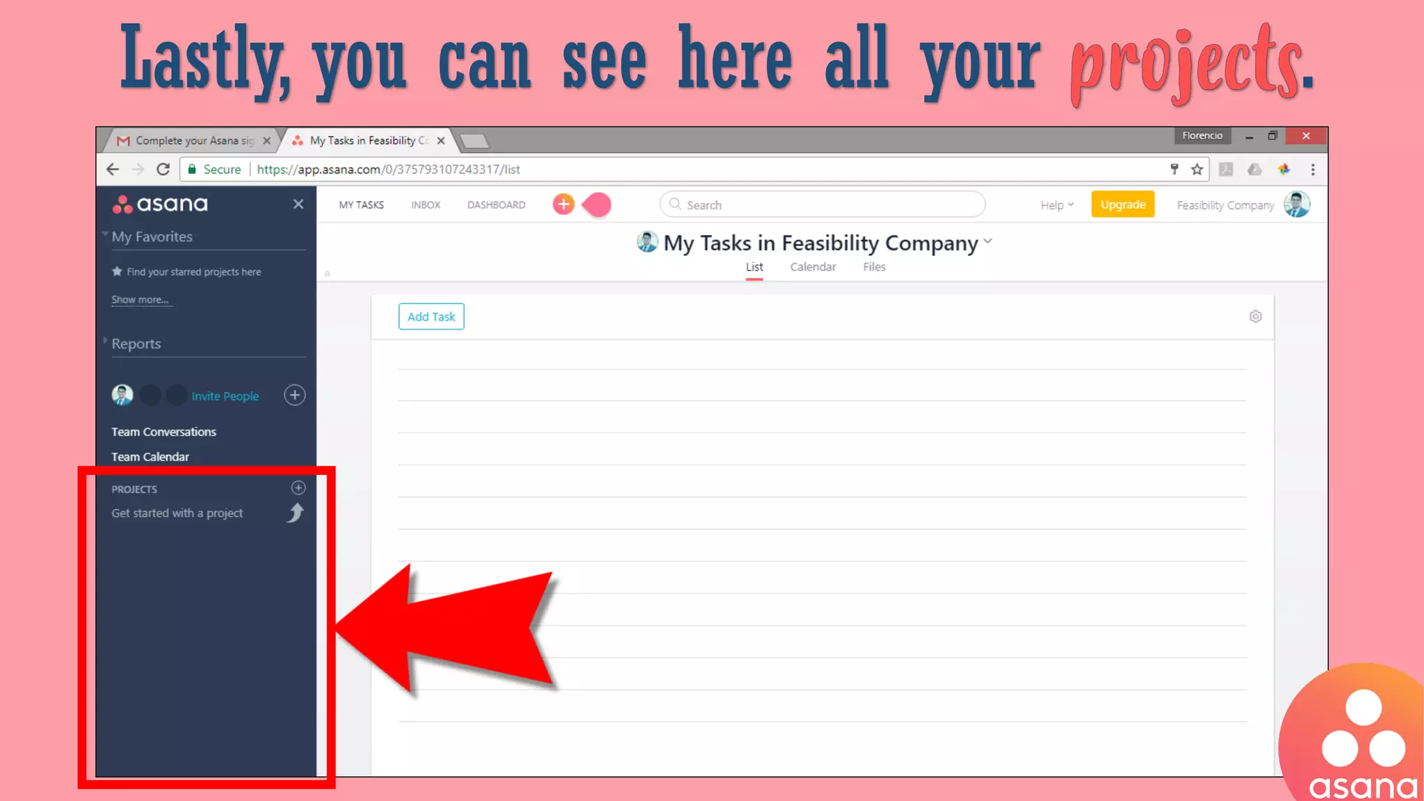 Lastly, you can see here all your .
 