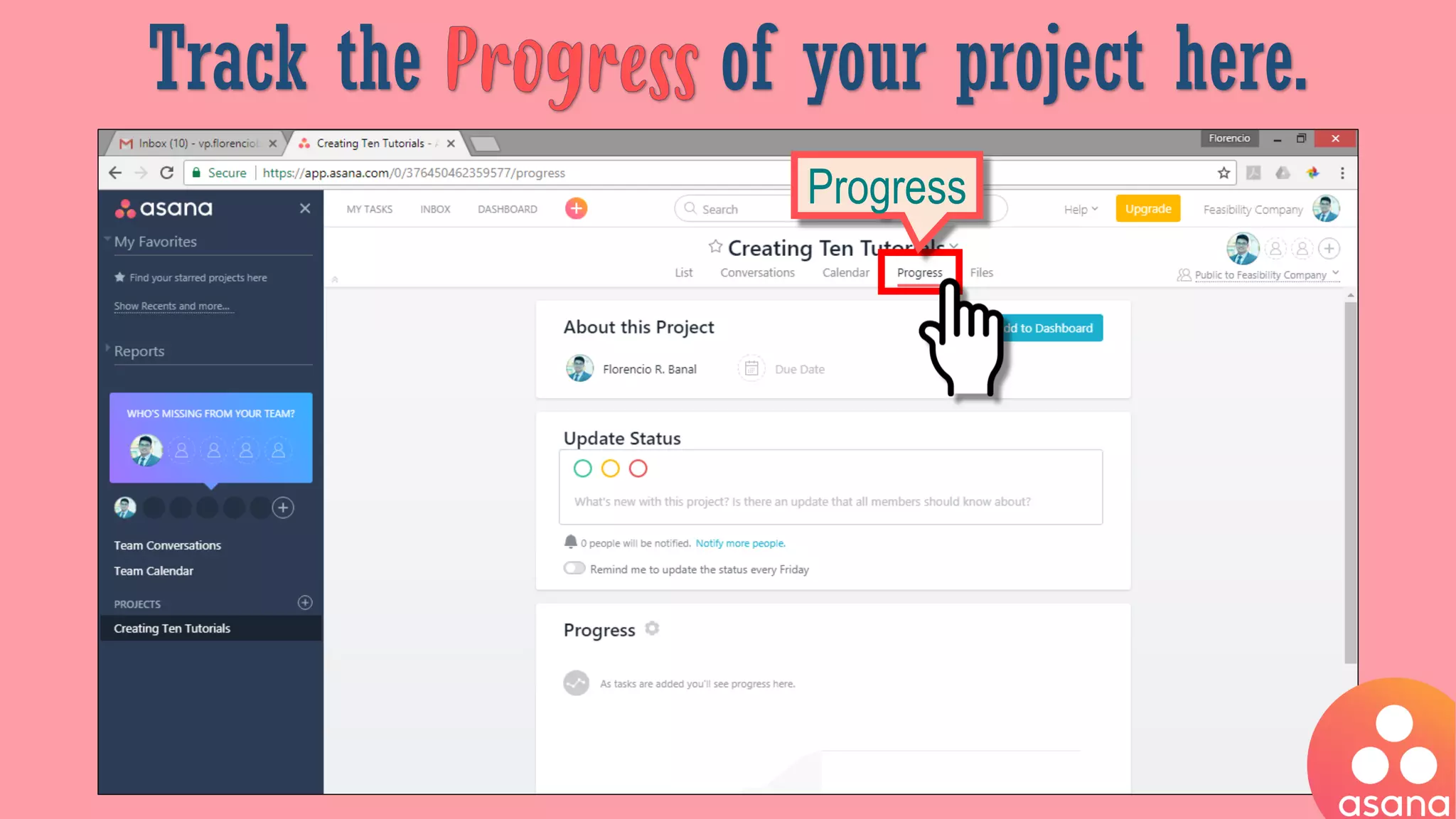 Track the of your project here.
Progress
 