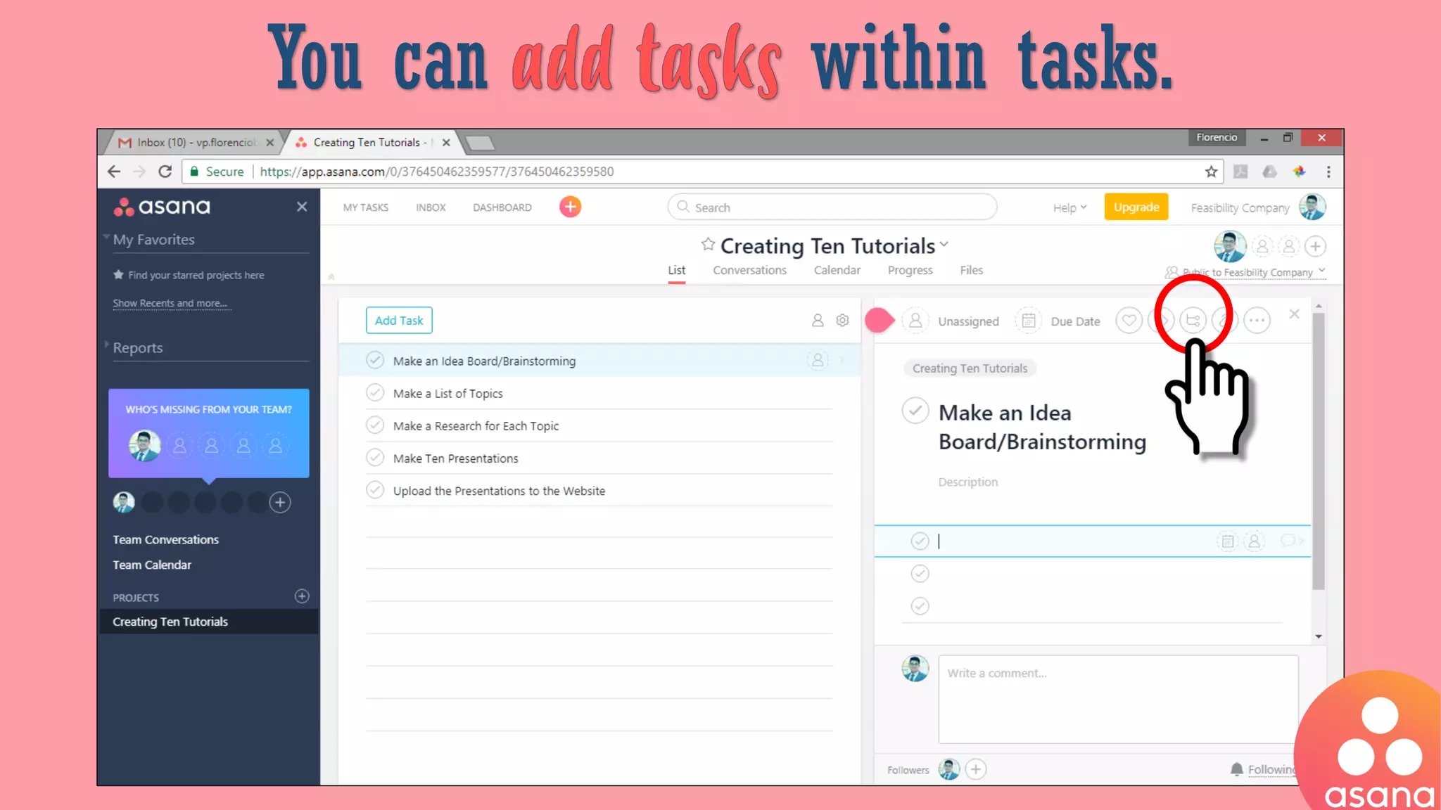 You can within tasks.
 