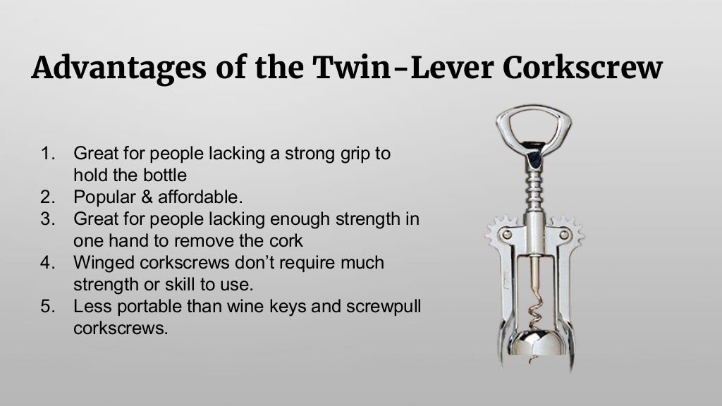 How to Use a Winged Corkscrew to Open Wine