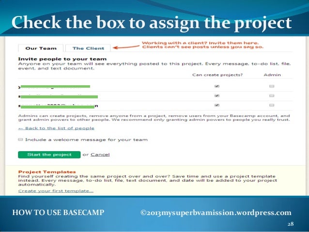 How To Use Basecamp