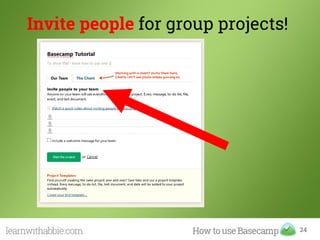 Invite people for group projects!
24
 