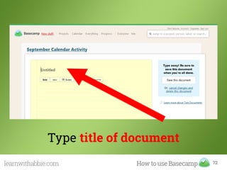 72
Type title of document
 