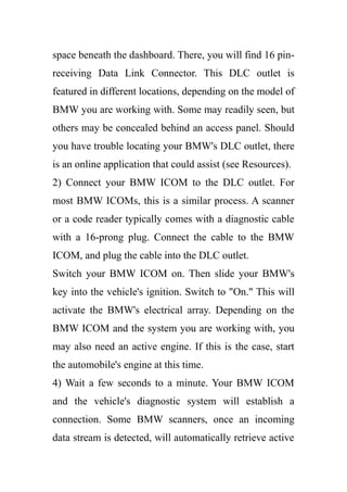 How to use bmw icom a+b+c | DOC