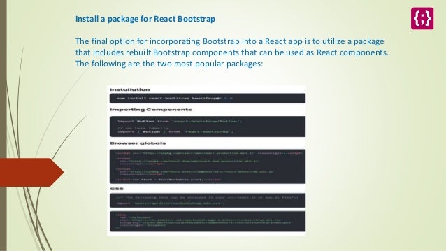 How To Use Bootstrap With React? | PPT