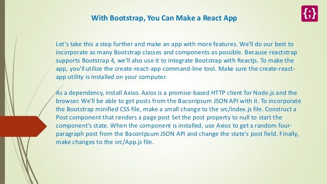 How To Use Bootstrap With React? | PPT