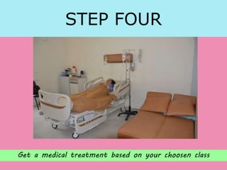 STEP FOUR
Get a medical treatment based on your choosen class
 