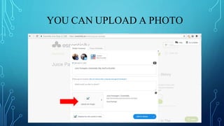 YOU CAN UPLOAD A PHOTO
 